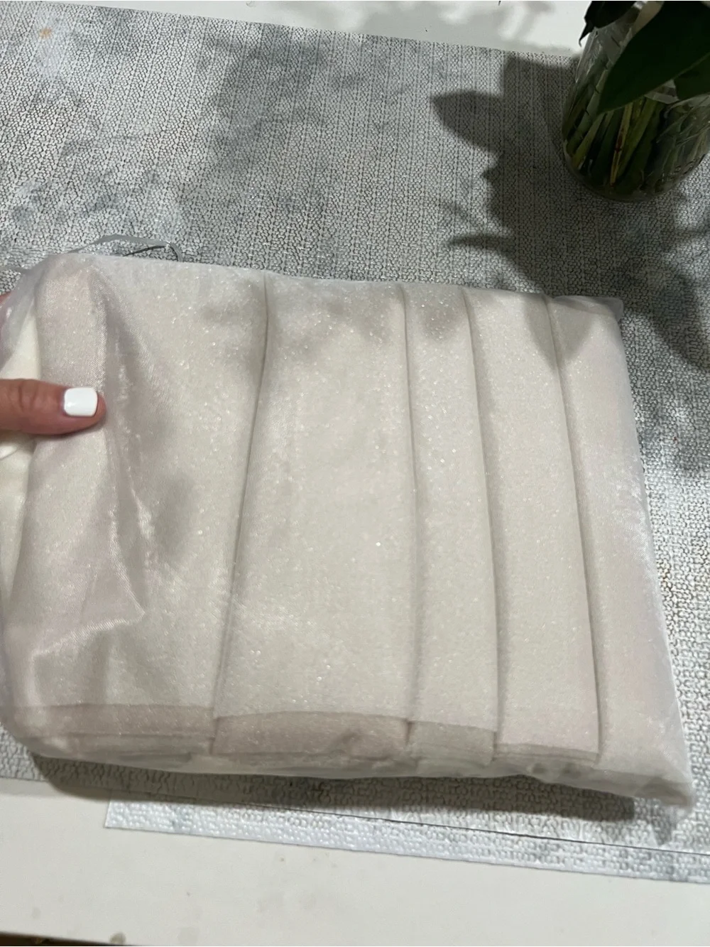 Wedding event White and beige chair decor sashes- never used